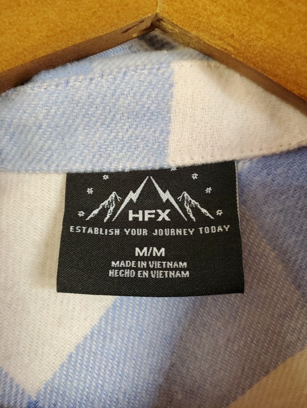 HFX Buffalo Check Plaid Snap Flannel Shacket Jacket - Picture 2 of 16